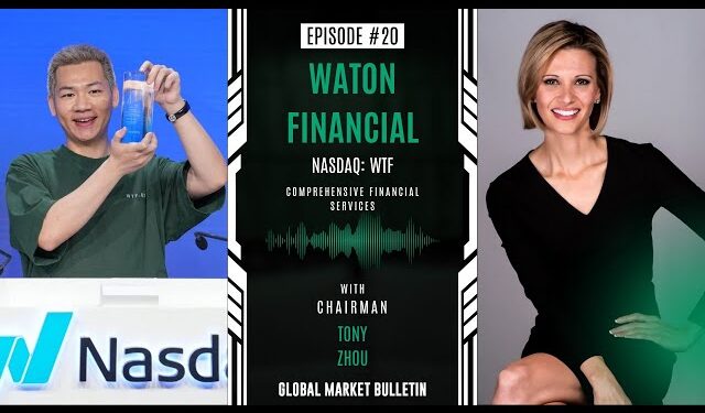 Global Market Bulletin Sits Down with Waton Chairman Tony Zhou to Unpack AI, Web3, and Post-IPO Strategy