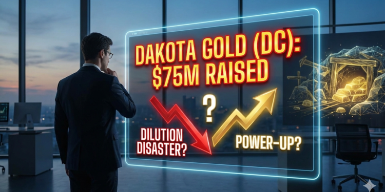 Dakota Gold (DC) Just Raised $75M—Dilution Disaster or Gold Explorer Power-Up?