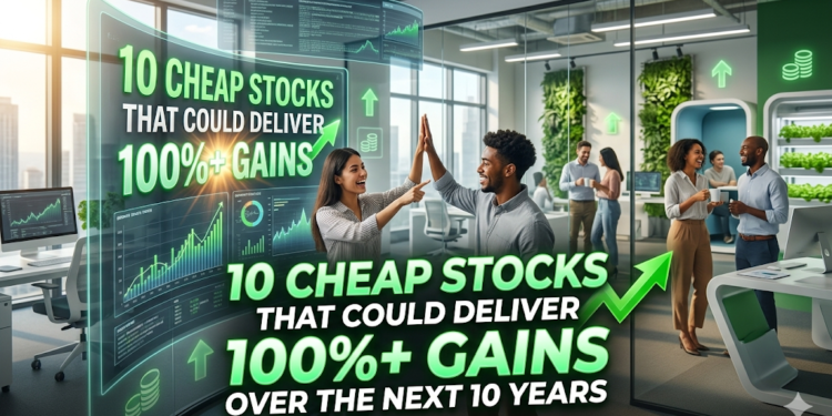 10 Cheap Stocks That Could Deliver 100%+ Gains Over the Next 10 Years