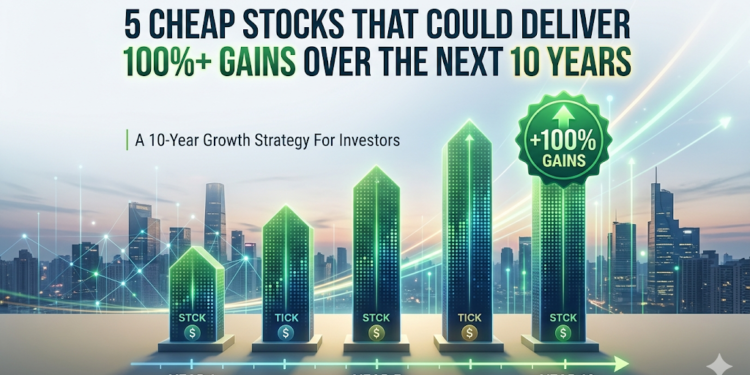 5 Cheap Stocks That Could Deliver 100%+ Gains Over the Next 10 Years