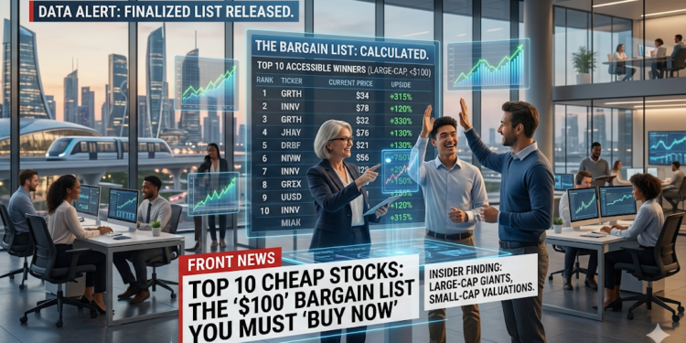 Top 10 Cheap Large-Cap Stocks Under $100 to Buy Now