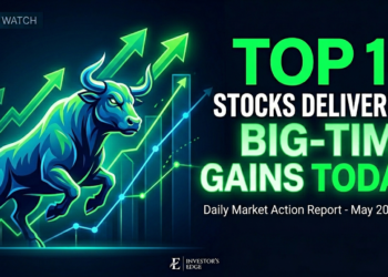 Top 10 Stocks Delivering Big-Time Gains Today