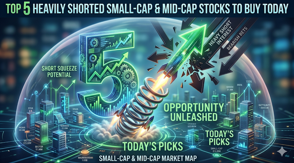 Top 5 Heavily Shorted Small-Cap and Mid-Cap Stocks to Buy Today