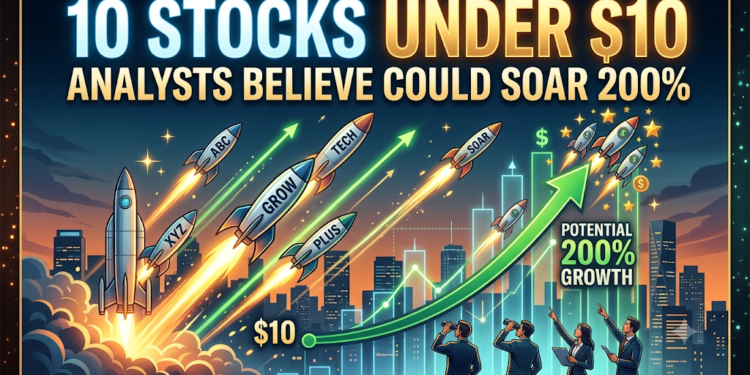 10 Stocks Under $10 Analysts Believe Could Soar 200%